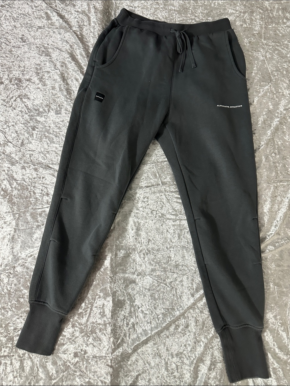 Alphabets Men's dark gray Athletic Jogger Pants -  size medium